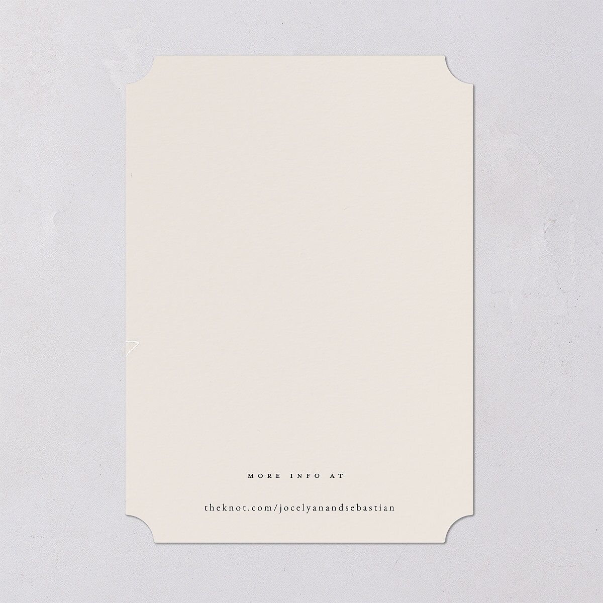 Floral Sketch Save The Date Cards Off-White Signature smooth Blank No