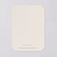 Floral Sketch Save The Date Cards Off-White Signature smooth Blank No