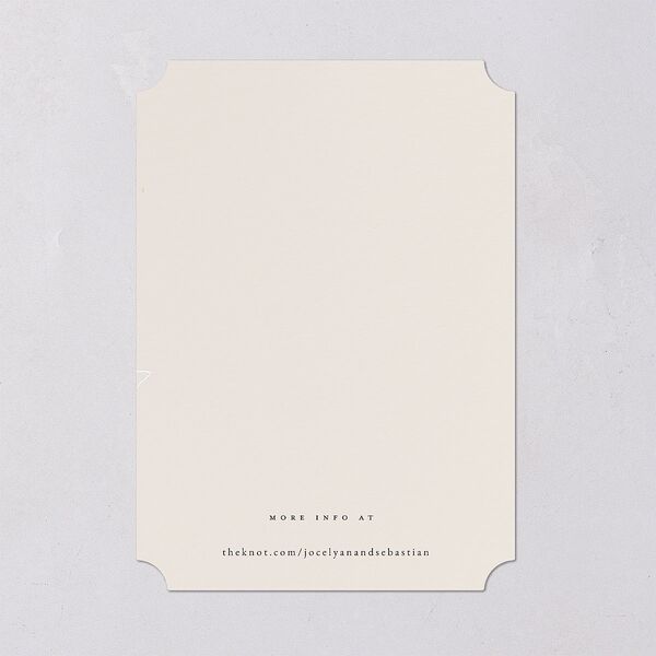 Floral Sketch Save The Date Cards Off-White Signature smooth Blank No