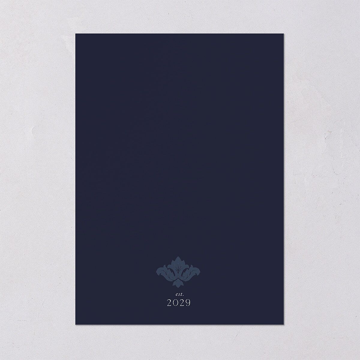 Elegant Damask Wedding Invitations Gold Navy Signature Blank No Standard
