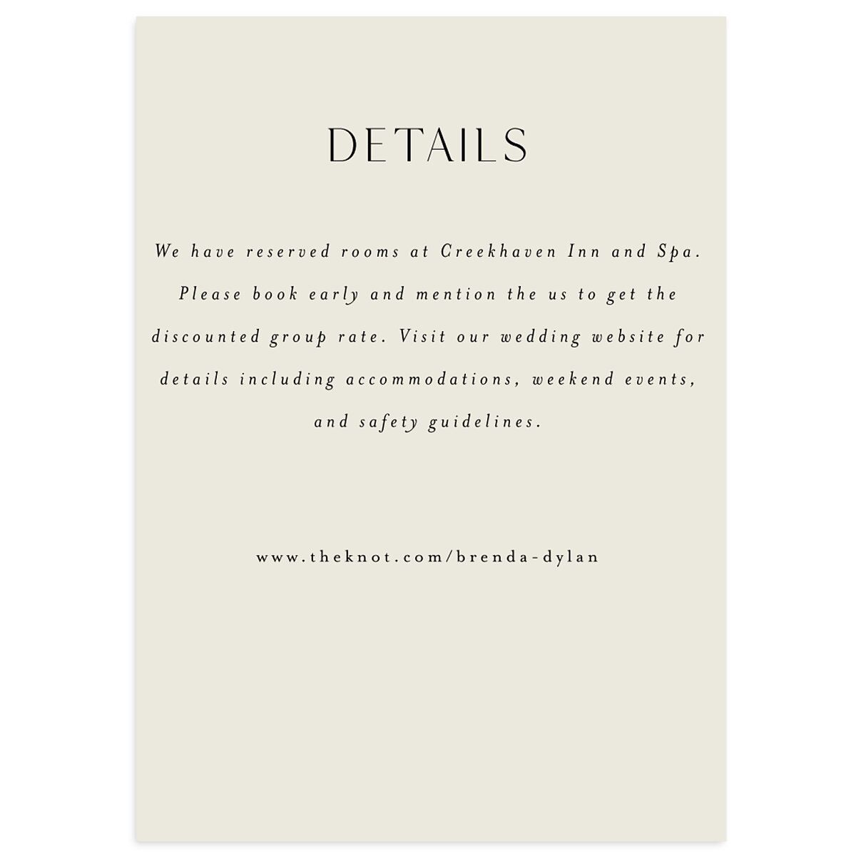 Ornate Regency Wedding Enclosure Cards