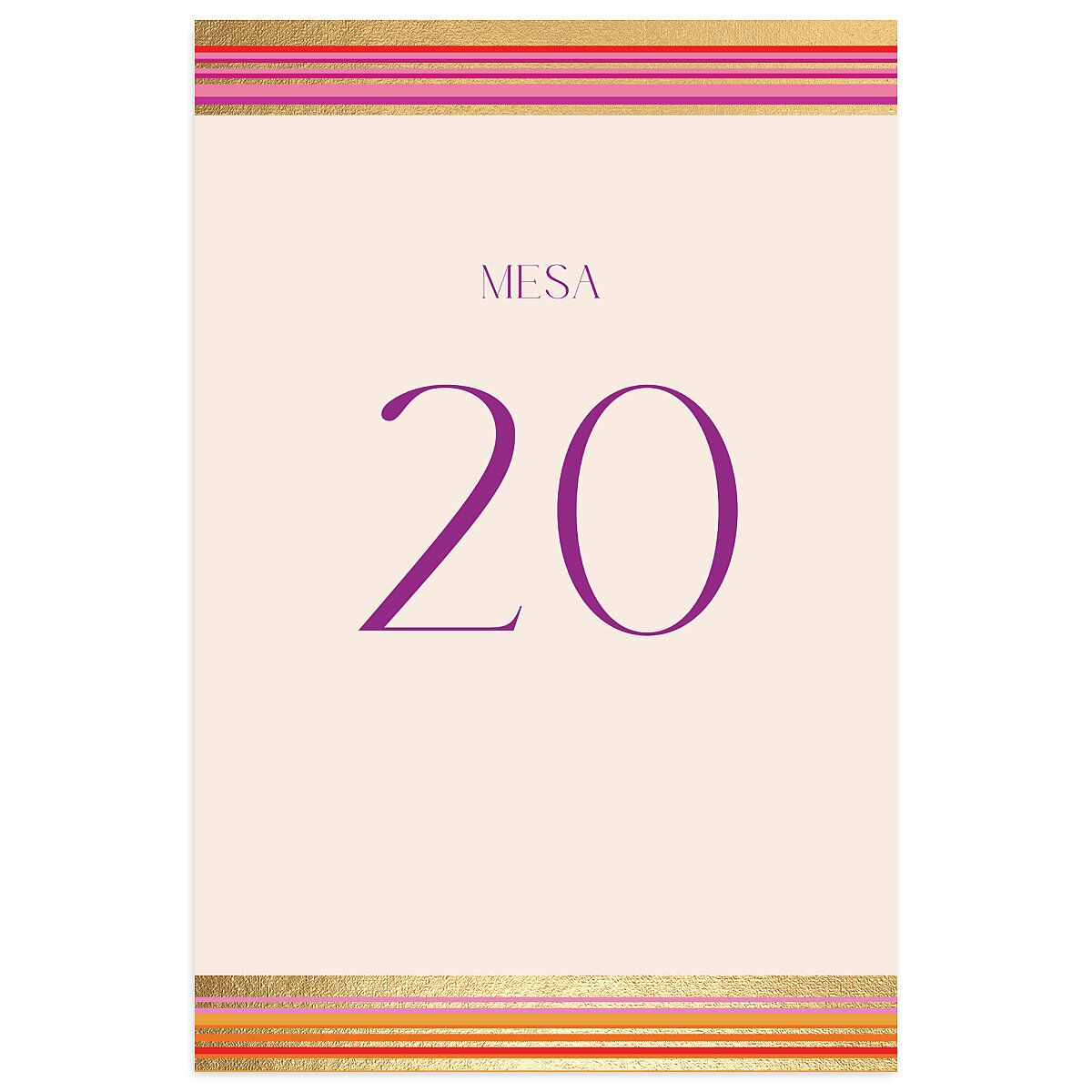 Serape de Sol Table Numbers