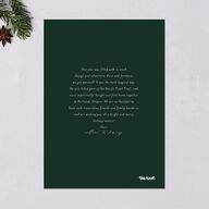Pinecone Frame Holiday Cards Dark Green Signature Blank Standard Portrait