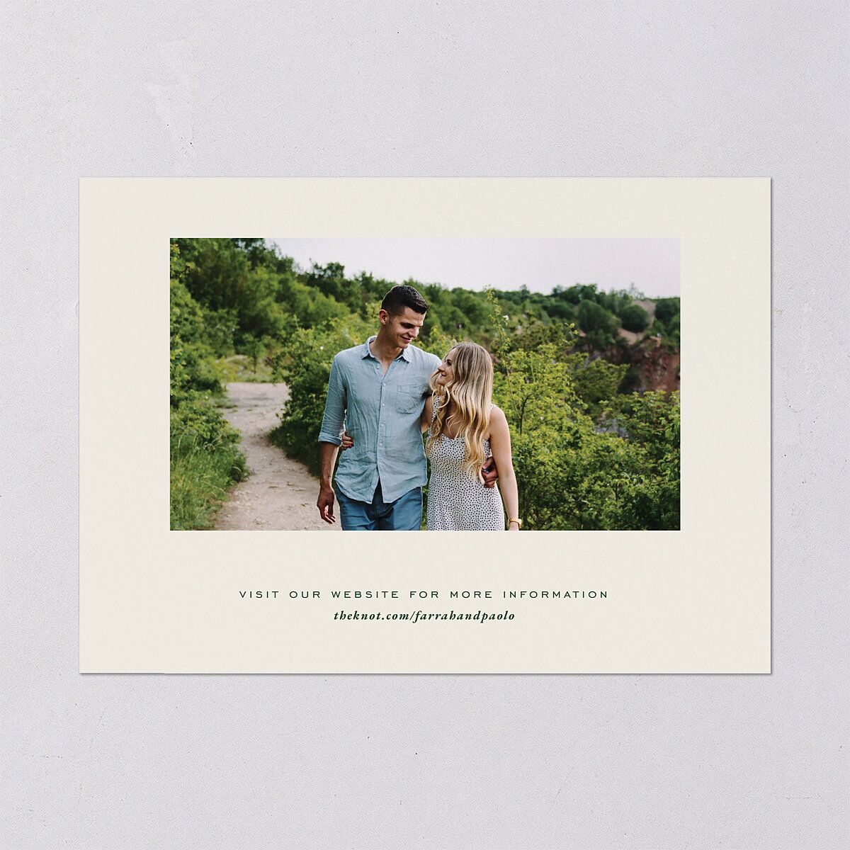 Mushroom Magic Save the Date Cards Mauve Signature smooth Blank No Standard