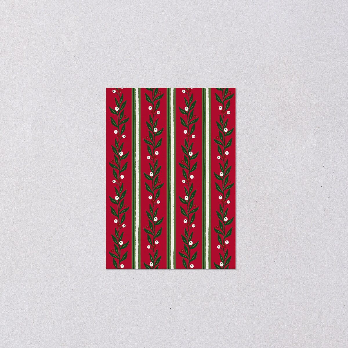 Elegant Vintage Christmas QR Code RSVP Cards Jewel Red Signature Standard