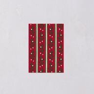 Elegant Vintage Christmas QR Code RSVP Cards Jewel Red Signature Standard