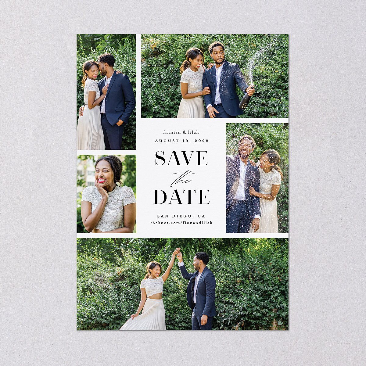 Portrait Gallery Save the Date Cards — view 2