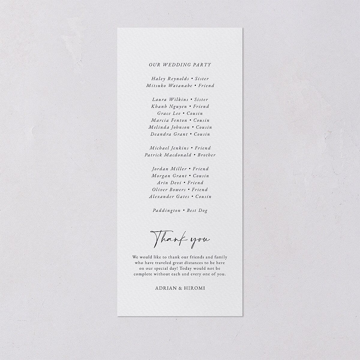 Layered Watercolor Wedding Programs Navy Signature