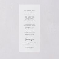Layered Watercolor Wedding Programs Navy Signature