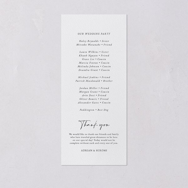 Layered Watercolor Wedding Programs Navy Signature