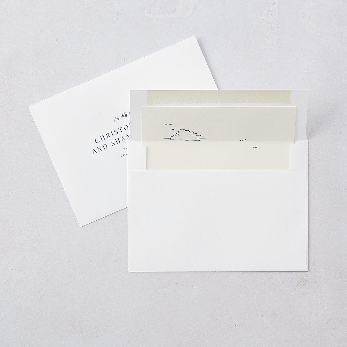 Elegant Lighthouse Save The Date Cards Maritime Signature smooth Blank No Standard
