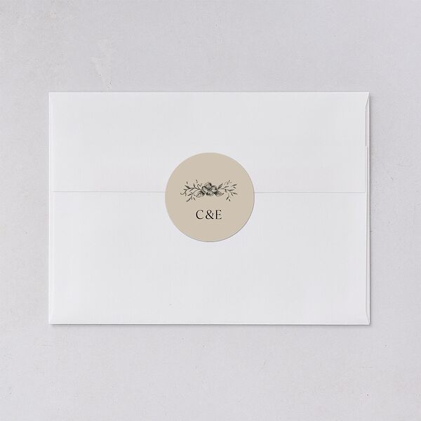 Antique Victorian Wedding Stickers Sand