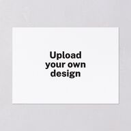 Upload Your Own Design Landscape Bridal Shower Invitations Pure White Signature Blank Standard