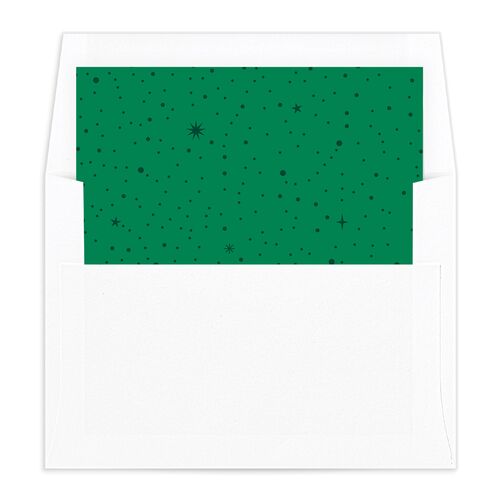 Sparkle Tree Envelope Liners Standard Dark Green