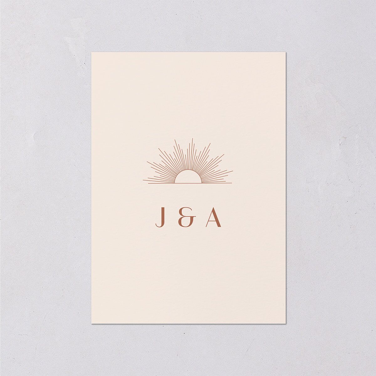 Modern Romantic Wedding Response Cards Chestnut Signature