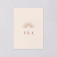 Modern Romantic Wedding Response Cards Chestnut Signature