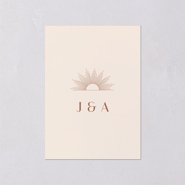 Modern Romantic Wedding Response Cards Chestnut Signature