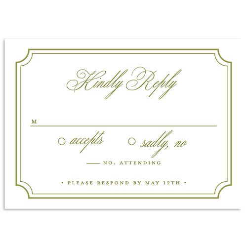 Elegant Eclectic Wedding Response Cards Umber Signature Standard