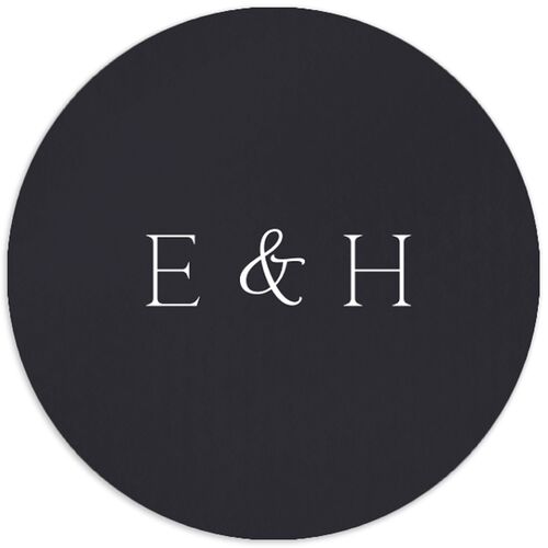 Mountain Sky Wedding Stickers Licorice Circle