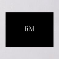 Modern Contrast Wedding Invitations Midnight Signature Blank No Standard