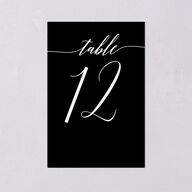 We Do Foil Table Numbers Gold Midnight Signature