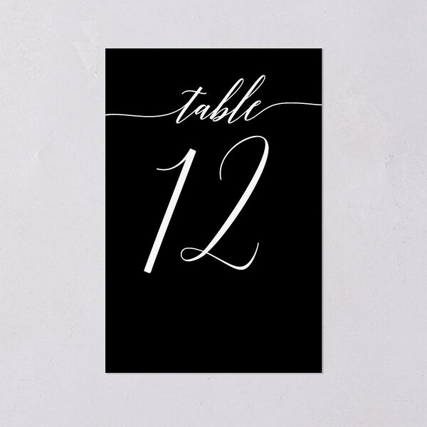 We Do Foil Table Numbers Gold Midnight Signature
