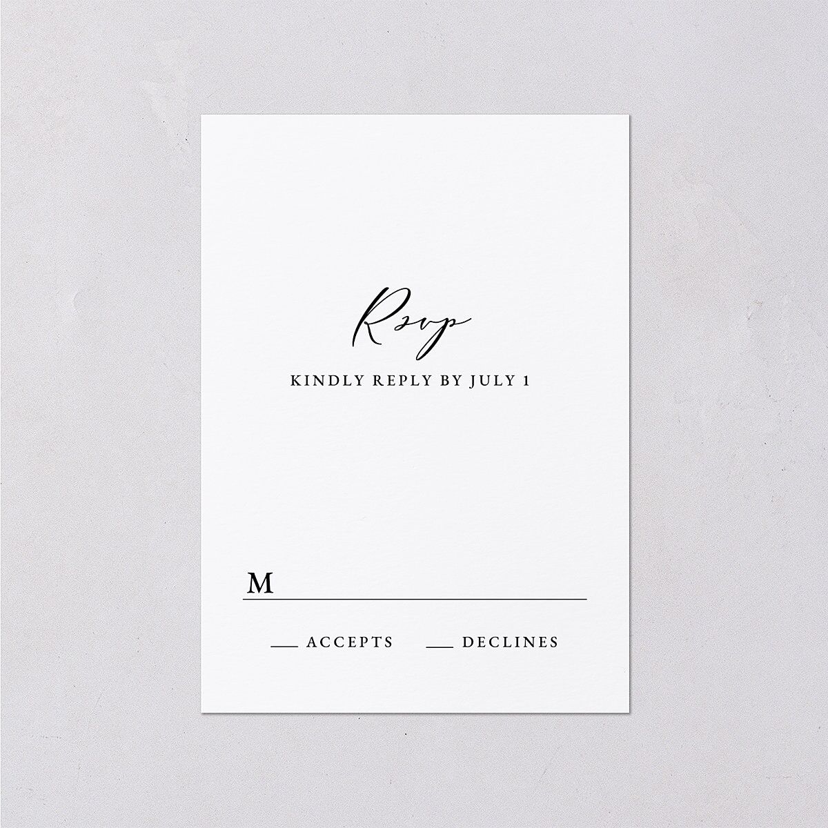 Rich Greenery Wedding Response Cards Hunter Green Signature