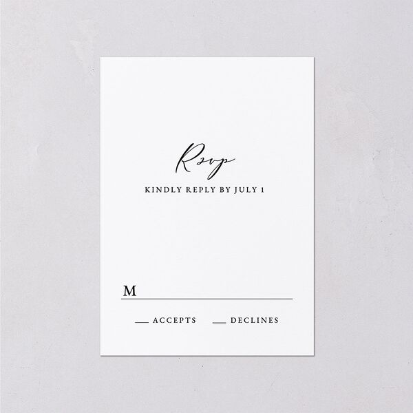 Rich Greenery Wedding Response Cards Hunter Green Signature
