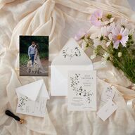 Curved Garland Favor Gift Tags Champagne Signature