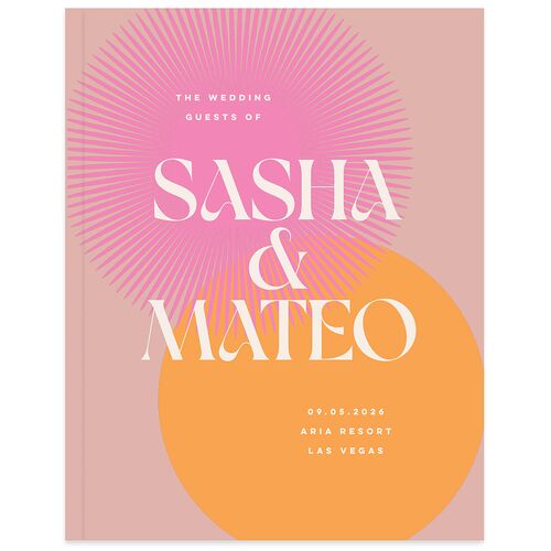 Retro Sunburst Guest Books Lily