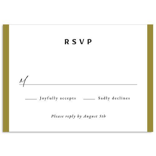 Vintage Garden Wedding Response Cards Licorice Signature