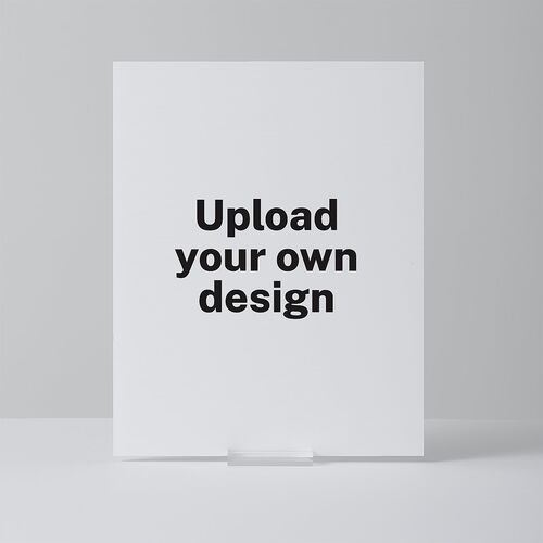Upload Your Own Design Portrait Photo Standard Tabletop Sign Small Pure White Standard Outdoor Corrugated S Tabletop Table