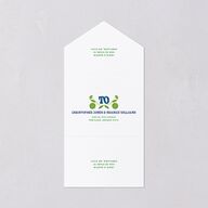 Wedstock All-in-One Wedding Invitations Sky Signature Light Both Recipient and Return Addresses No