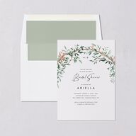 Rustic Arch Bridal Shower Invitations Forest Signature Blank Standard