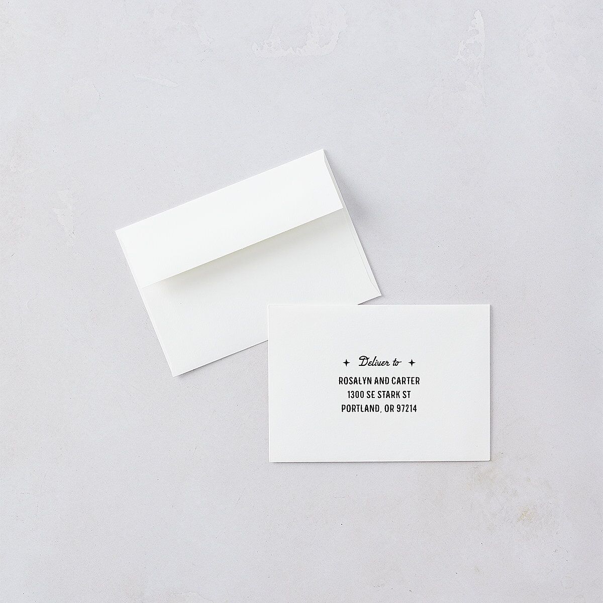 Classic Western Response Card Envelopes Midnight White Return Address Signature Standard