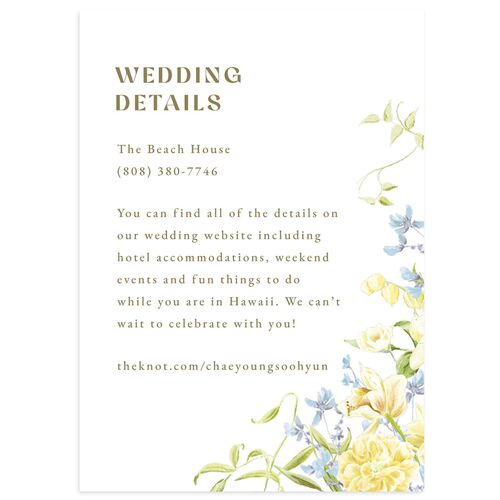 Bom Bloom Wedding Enclosure Cards Daisy Signature Standard
