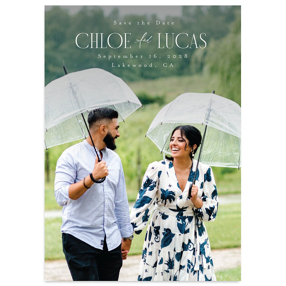 Sparkling Night Save the Date Cards