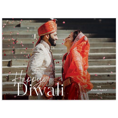 Happy Diwali Holiday Cards - Purple