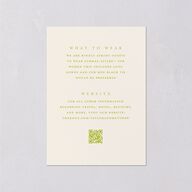 Modern Wedding Of Calligraphy Wedding Enclosure Cards Chartreuse Signature Standard