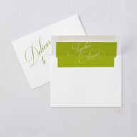 Modern Wedding Of Calligraphy Wedding Invitations Chartreuse Signature Blank No Standard