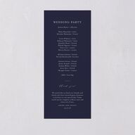 Rustic Branch Frame Wedding Programs Navy Signature