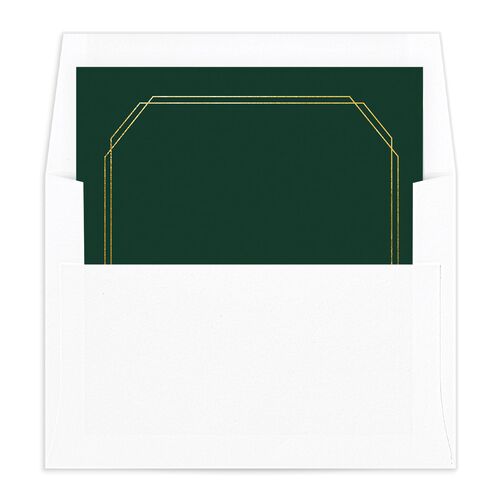Holiday Eucalyptus Envelope Liners Standard Dark Green