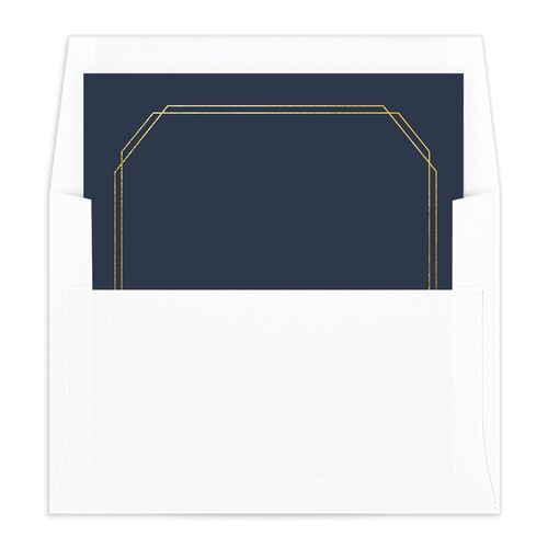 Holiday Eucalyptus Envelope Liners Standard Dark Navy