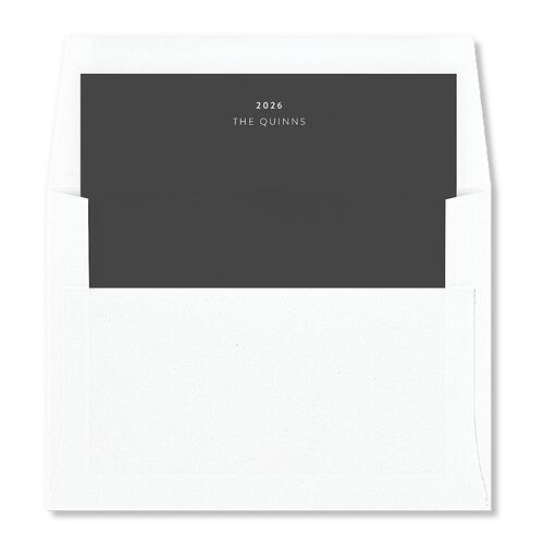 Handwritten New Year Envelope Liners Midnight Standard