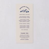 Adventure Icon Wedding Programs Navy Signature
