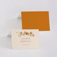 Wildflower Border Place Cards Cinnamon Signature