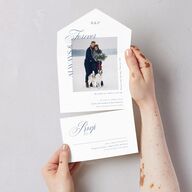 Eternal Love All-in-One Wedding Invitations Cruise Signature Light Both Recipient and Return Addresses