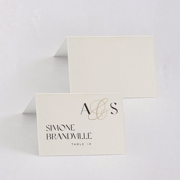 Together Place Cards Gold Champagne Signature
