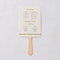 Medieval Renaissance Fan Programs Moss Signature Standard