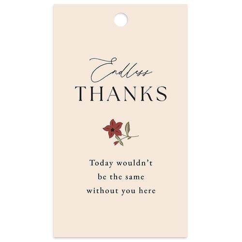 Flora Garden Border Favor Gift Tags Licorice Pearlescent